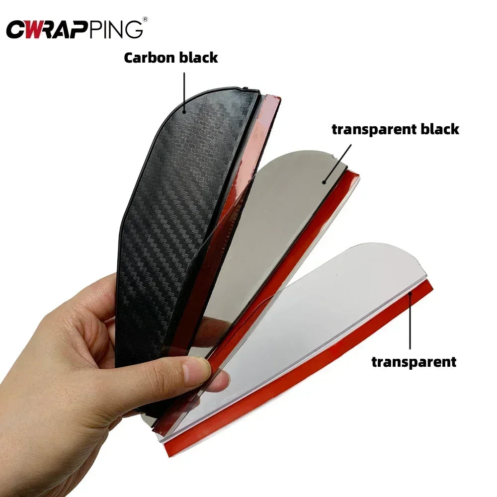 2PCS Auto Specchietto retrovisore Parapioggia Parapioggia Sopracciglio Copertura antipioggia Universale in fibra di carbonio Specchietto laterale paraprecchio antipioggia