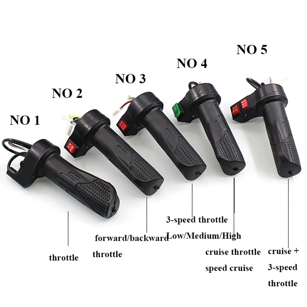 Acceleratore elettrico E-Bike Twist 12V 24V 36V 48V velocità manubrio acceleratore Scooter elettrico universale Twist ciclismo impugnatura dell'acceleratore