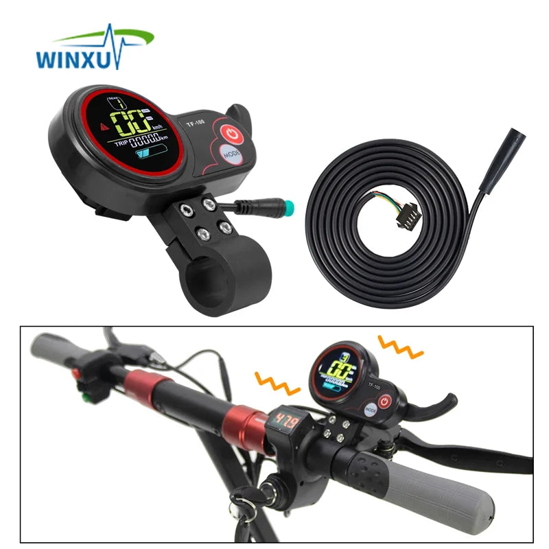 48V 20A 500W Brushless Motor Sinuse Wave Universal Controller TF-100 TF100 LCD Display Throttle Kit per kugoo M4 Scooter Elettrico