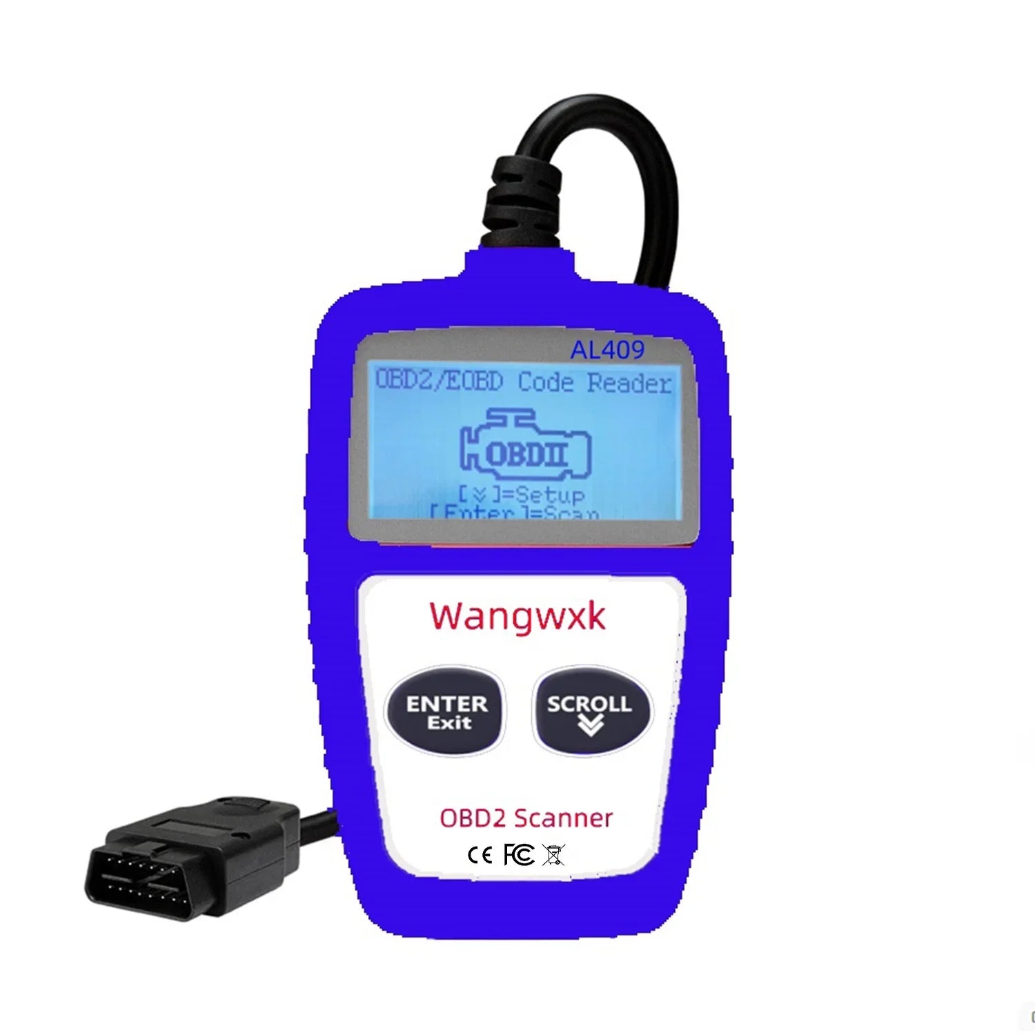 Strumento diagnostico automobilistico lettore di codice OBD2 display digitale scanner OBD 2 cancellazione del codice di guasto multifunzionale 16 pin universale