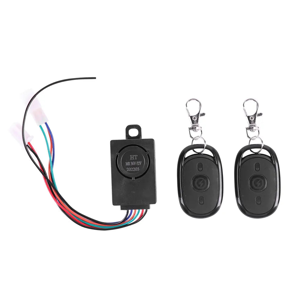 Sistema di allarme E-bike 48V 60V 72V con due interruttori per forniture per Controller Brushless triciclo per bicicletta elettrica