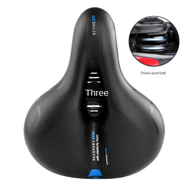 Seggiolino per bicicletta Comodo e traspirante Cuscino per sella per bicicletta Resistente all'acqua con doppio ammortizzatore per mountain bike MTB