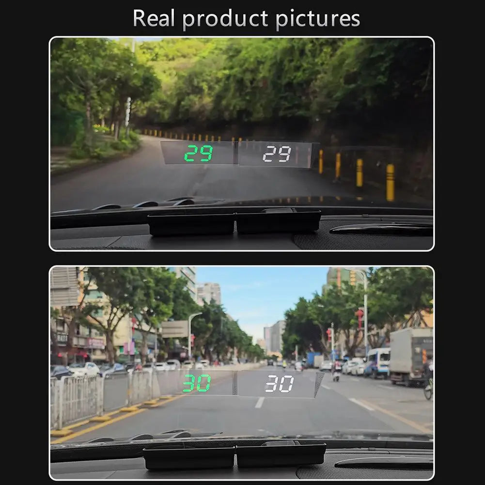Car Head Up HD Display GPS Tachimetro Velocità KMH Digital HUD Parabrezza Proiettore per tutte le auto Accessori elettronici per auto