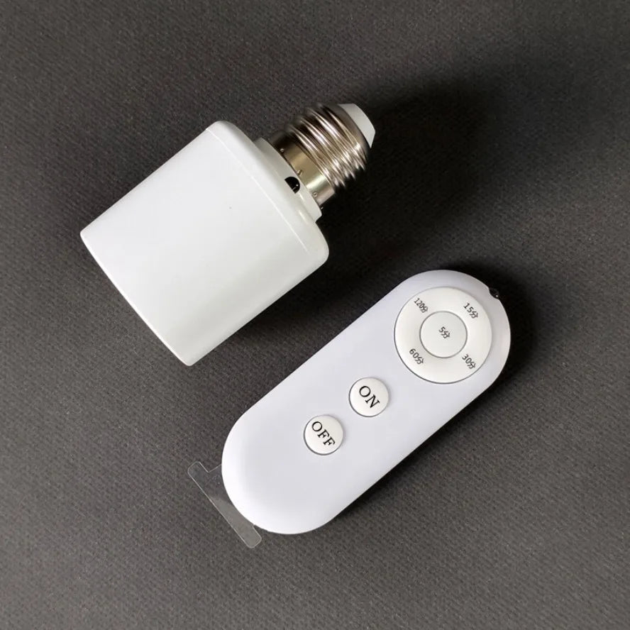 E27 vite telecomando porta lampada timer intelligente AC85-265V supporto per lampadina interruttore timer a 5 velocità LED supporto lampada ambiente