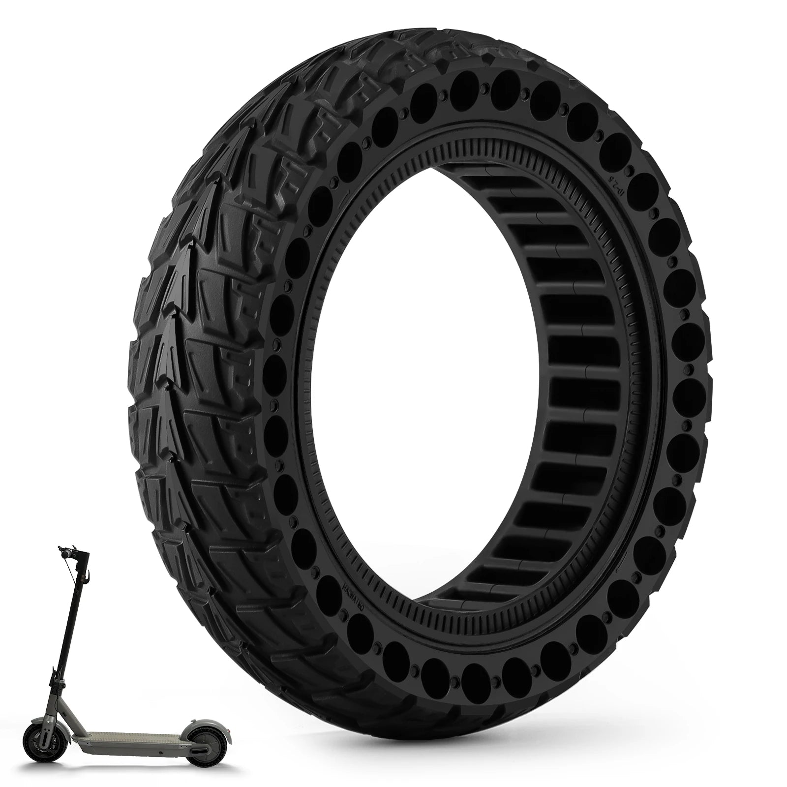 10x2.5 (60/70-6.5) Pneumatico solido fuoristrada per Ninebot G30 G30L G30D Scooter elettrico antiscivolo