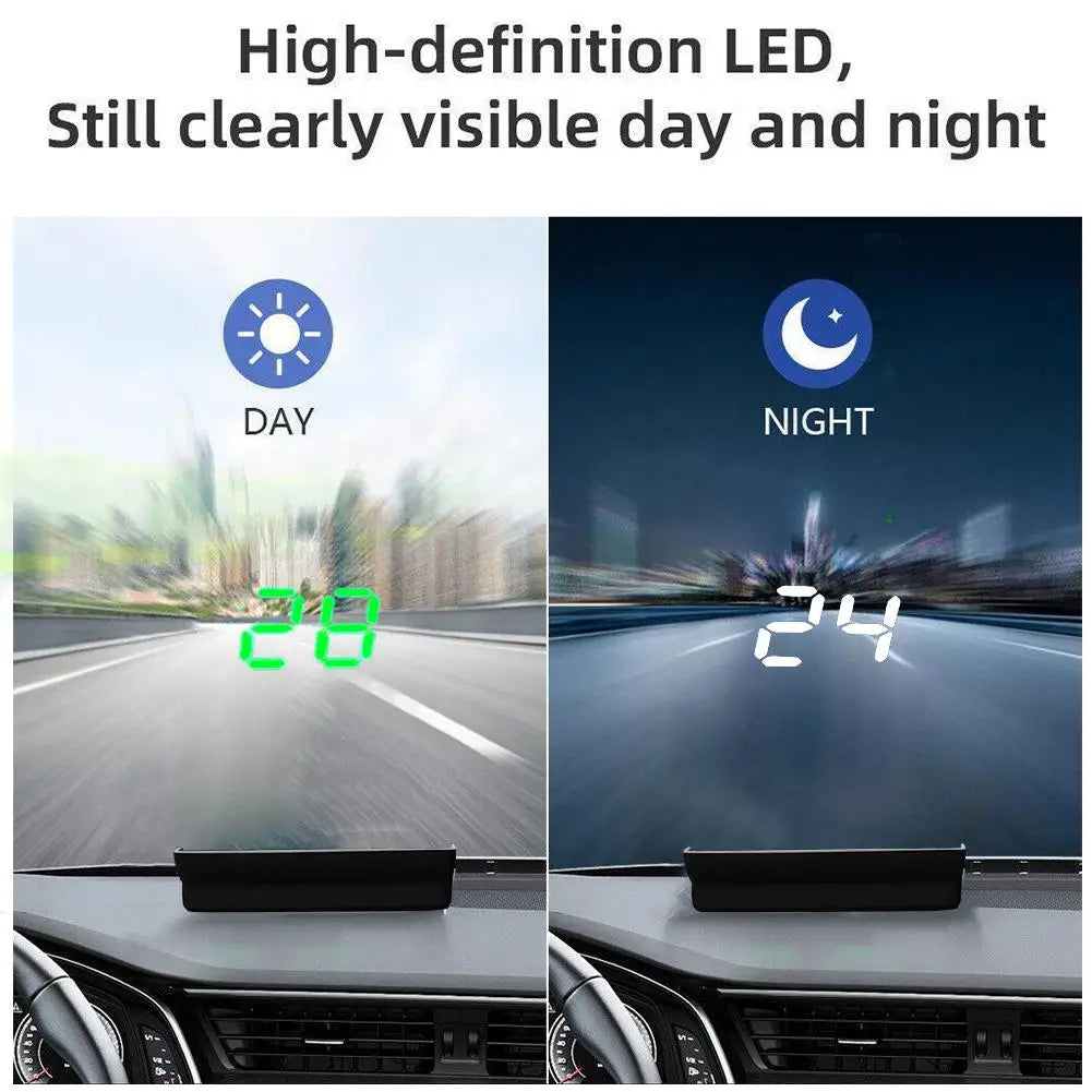 Car Head Up HD Display GPS Tachimetro Velocità KMH Digital HUD Parabrezza Proiettore per tutte le auto Accessori elettronici per auto