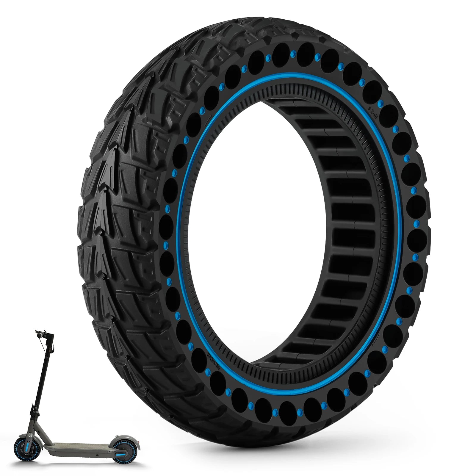 10x2.5 (60/70-6.5) Pneumatico solido fuoristrada per Ninebot G30 G30L G30D Scooter elettrico antiscivolo