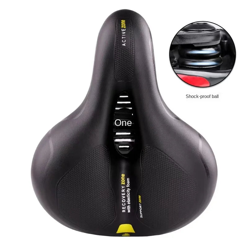 Seggiolino per bicicletta Comodo e traspirante Cuscino per sella per bicicletta Resistente all'acqua con doppio ammortizzatore per mountain bike MTB