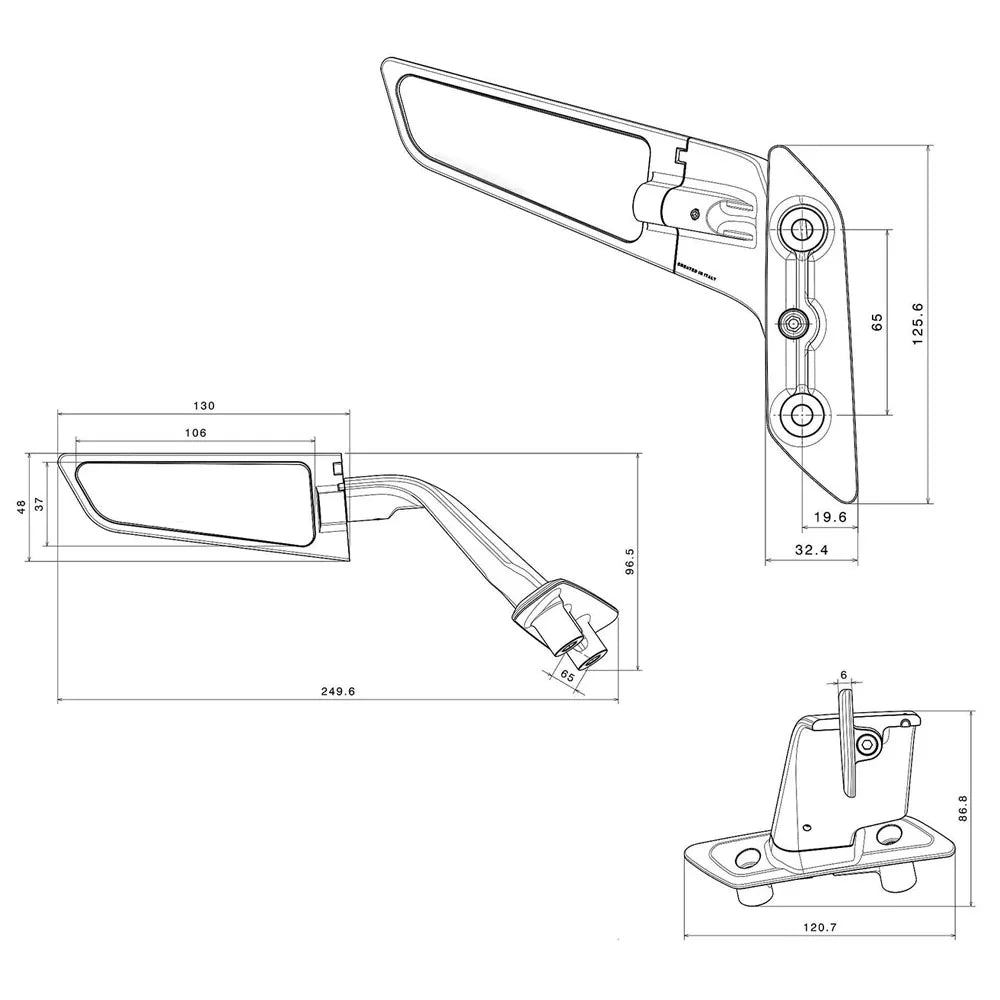 Per YAMAHA T-MAX560 T-MAX 560 TMAX560 Nuovi specchietti retrovisori per moto Accessori per specchietti in alluminio regolabili TMAX 560 2022-2024