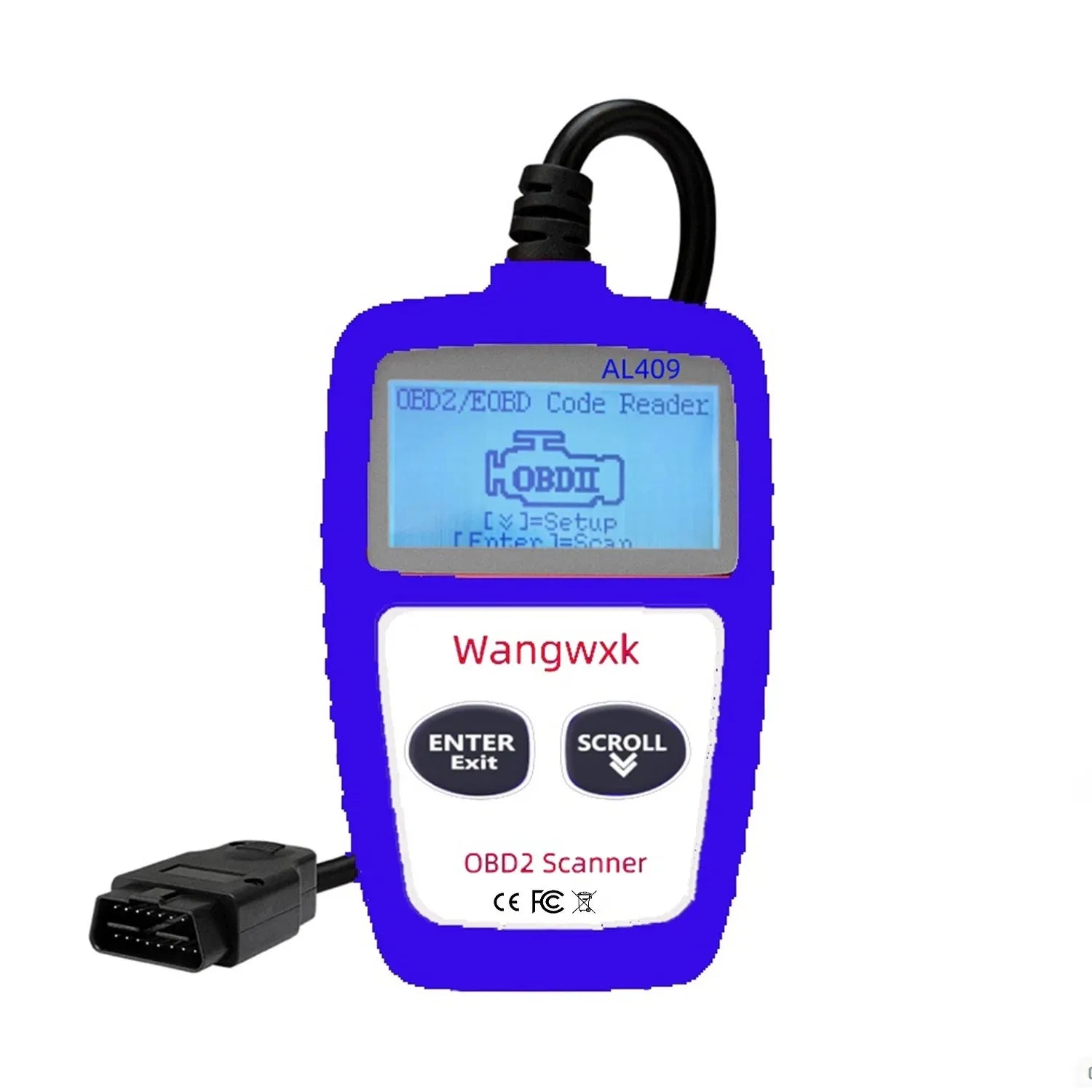 Strumento diagnostico automobilistico lettore di codice OBD2 display digitale scanner OBD 2 cancellazione del codice di guasto multifunzionale 16 pin universale